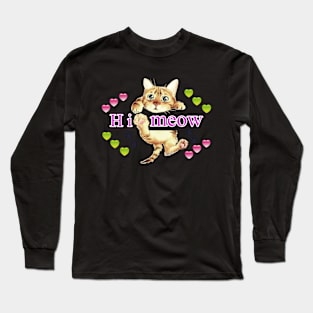 Kitty meow Long Sleeve T-Shirt